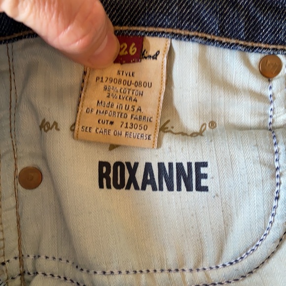 7FAM Jeans Roxanne Stretch Skinny Jeans Dark Wash 26 - Picture 7 of 9
